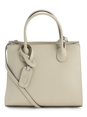 CHEVAL Made In Italy Leather Squared Satchel